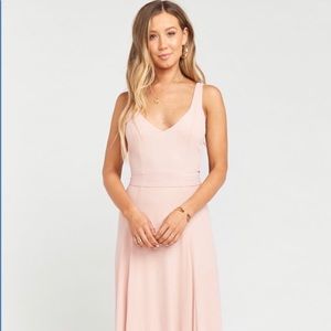 Jenn Maxi Bridesmaid Dress Dusty Blush
